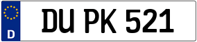 Trailer License Plate